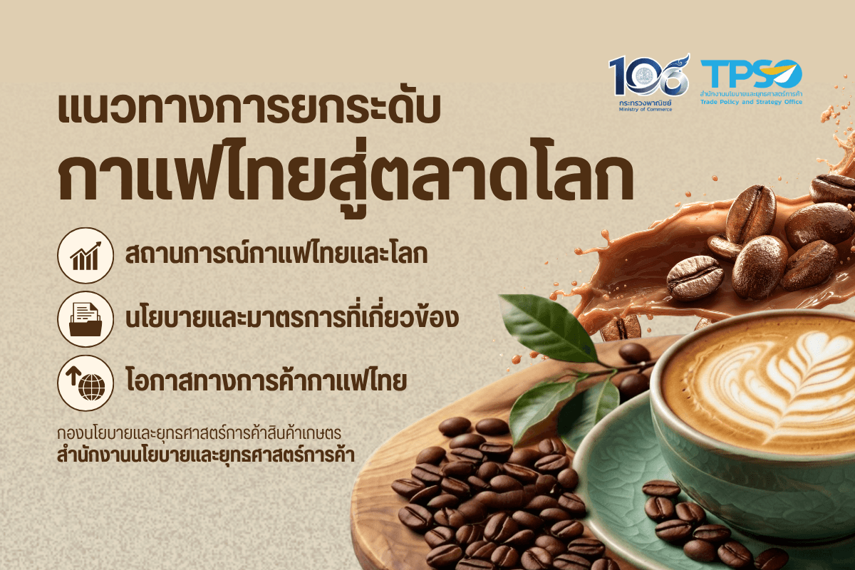 แนวทางการยกระดับกาแฟไทยสู่ตลาดโลก